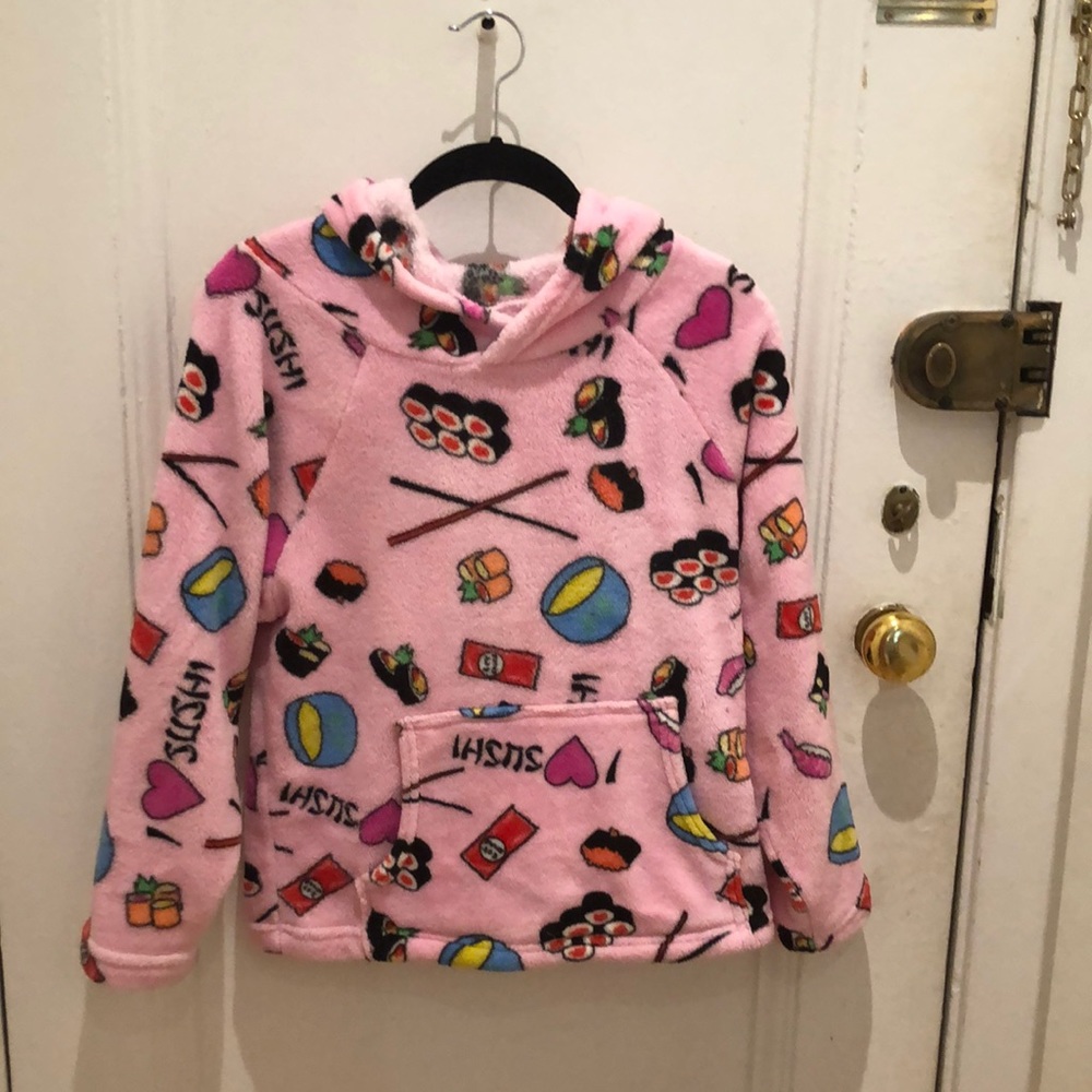 Made With Love and Kisses girls fleece pullover